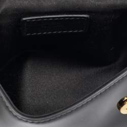 Dolce & Gabbana Black Patent Leather Micro Miss Sicily Crossbody Bag