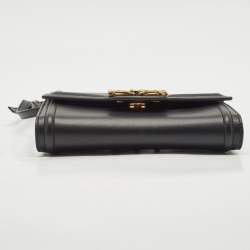 Dolce & Gabbana Black Leather DG Amore Clutch Bag