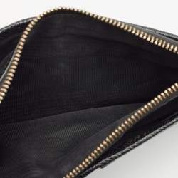 Dolce & Gabbana Black Leather Zip Long Card Holder
