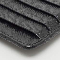 Dolce & Gabbana Black Leather Zip Long Card Holder