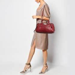 Dolce & Gabbana Red Leather Miss Easy Way Satchel