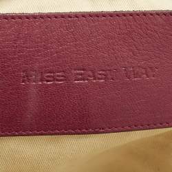 Dolce & Gabbana Red Leather Miss Easy Way Satchel