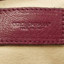 Dolce & Gabbana Red Leather Miss Easy Way Satchel