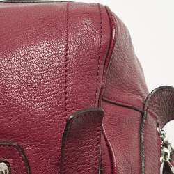 Dolce & Gabbana Red Leather Miss Easy Way Satchel