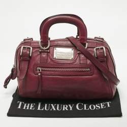 Dolce & Gabbana Red Leather Miss Easy Way Satchel