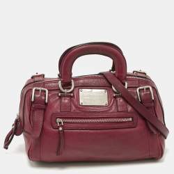 Dolce & Gabbana Red Leather Miss Easy Way Satchel