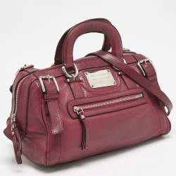 Dolce & Gabbana Red Leather Miss Easy Way Satchel
