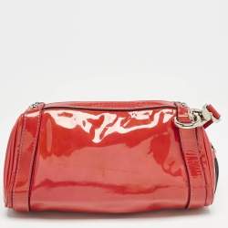 Dolce & Gabbana Red Patent Leather Miss Easy Way Wristlet Clutch