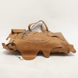 Dolce & Gabbana Brown Leather Embellished Tote