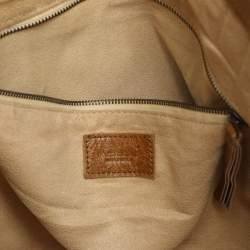 Dolce & Gabbana Brown Leather Embellished Tote