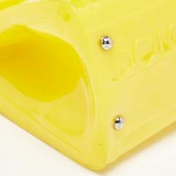 Dolce & Gabbana Yellow Rubber Miss Sicily Top Handle Bag