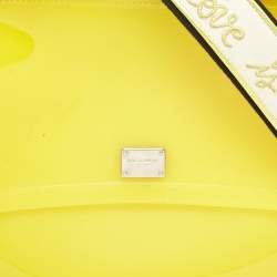 Dolce & Gabbana Yellow Rubber Miss Sicily Top Handle Bag