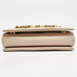 Dolce & Gabbana Beige Leather DG Girls Phone Bag