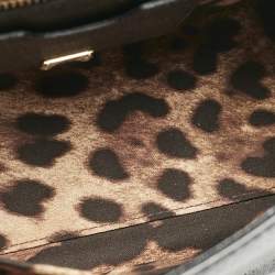 Dolce & Gabbana Black Leather Medium Miss Sicily Top Handle Bag