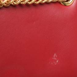Dolce & Gabbana Red Leather Devotion Wallet On Chain