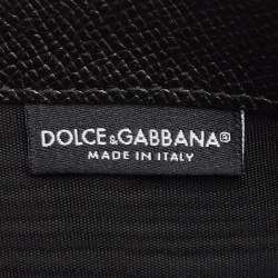 Dolce & Gabbana Beige/Black Leopard Print Coated Canvas Zip Continental Wallet