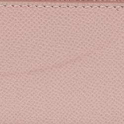 Pre Owned Dolce & Gabbana Pink Leather Small Scarf Miss Sicily Top Handle Bag