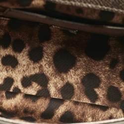Dolce & Gabbana Metallic Leather Small Miss Sicily Top Handle Bag