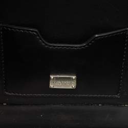 Dolce & Gabbana Grey/Black Acrylic and Snakeskin Trim Radio Boom Box Top Handle Bag