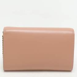 Dolce & Gabbana Nude Pink Leather DG Wallet On Chain