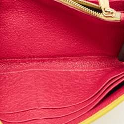 Dolce & Gabbana Yellow Leather DG Disco Clutch