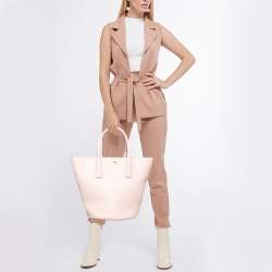 Dolce & Gabbana Pink Leather Miss Alma Bucket Tote