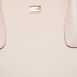 Dolce & Gabbana Pink Leather Miss Alma Bucket Tote