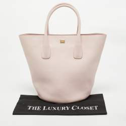Dolce & Gabbana Pink Leather Miss Alma Bucket Tote