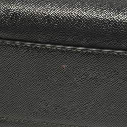 Dolce & Gabbana Black Leather Medium Miss Sicily Top Handle Bag