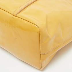Dolce & Gabbana Yellow Patent Leather Miss Escape Tote