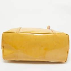 Dolce & Gabbana Yellow Patent Leather Miss Escape Tote