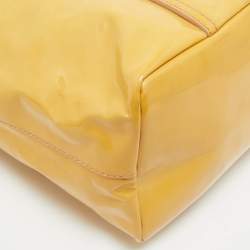 Dolce & Gabbana Yellow Patent Leather Miss Escape Tote
