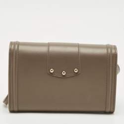 Dolce & Gabbana Beige Leather DG Amore Clutch Bag