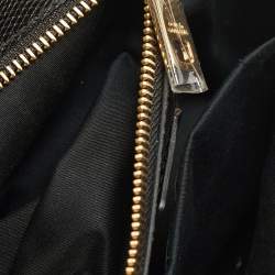 Dolce & Gabbana Black Lizard Embossed Leather DG Millennials Shoulder Bag