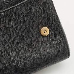Dolce & Gabbana Black Leather Small Miss Sicily Top Handle Bag
