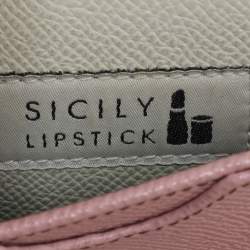 Dolce & Gabbana Multicolor Leather Sicily Lipstick Wallet on Chain