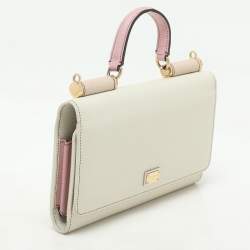 Dolce & Gabbana Multicolor Leather Sicily Lipstick Wallet on Chain