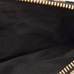 مملوكة مسبقًا حامل بطاقات بسحاب دولتشي أند غابانا جلد لامع بطبعة فهد بني/أسود