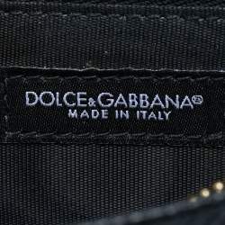 Pre Owned محفظة على سلسلة دولتش أند غابانا ميس سيلي فوان جلد أسود