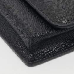 Pre Owned محفظة على سلسلة دولتش أند غابانا ميس سيلي فوان جلد أسود