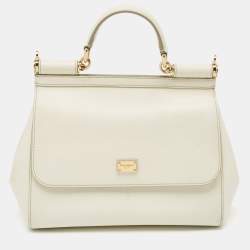 【DOLCE&GABBANA】スモール Sicily バッグ ロゴプレート付き Dolce & Gabbana Pink Lizard Embossed Leather Medium Crystal