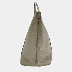 Pre Owned Dolce & Gabbana DG Beige Leather Tote Bag