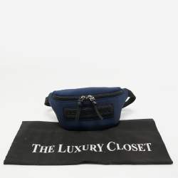 Pre Owned Dolce & Gabbana Bambino Navy Blue Neoprene Logo Belt Bag