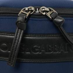 Pre Owned Dolce & Gabbana Bambino Navy Blue Neoprene Logo Belt Bag