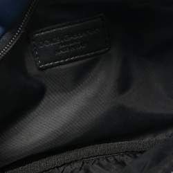 Pre Owned Dolce & Gabbana Bambino Navy Blue Neoprene Logo Belt Bag