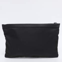 Pre Owned Dolce & Gabbana Black Nylon Logo Pouch