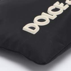 Pre Owned Dolce & Gabbana Black Nylon Logo Pouch