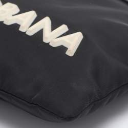 Pre Owned Dolce & Gabbana Black Nylon Logo Pouch