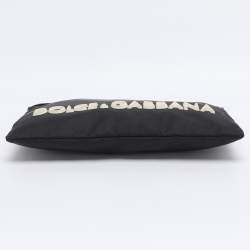 Pre Owned Dolce & Gabbana Black Nylon Logo Pouch
