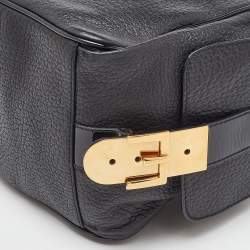 Pre Owned حقيبة دولتشي آند غابانا جلد أسود سير مشبك